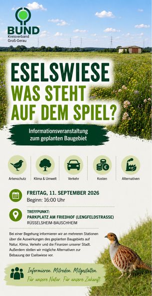 Flyer Veranstaltung Eselswiese 11. September 2026
